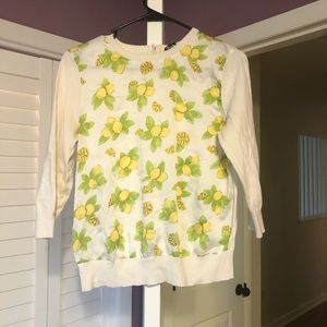 Ann Taylor Lemon Pattern Sweater